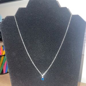 Blue stone necklace.